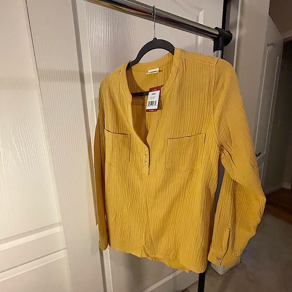Brand New Yellow Long Sleeve Shirt.